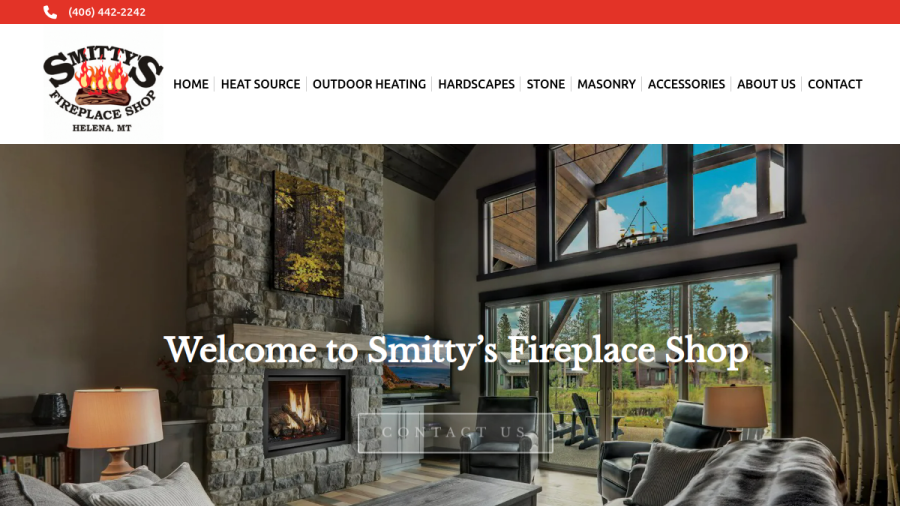 Smitty's Fireplace Shop Inc website screenshot