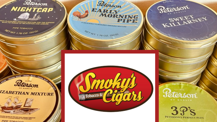 Screenshot of the Smokys Tobacco and Cigars website