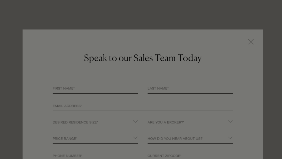 Screenshot of the South Flagler House website