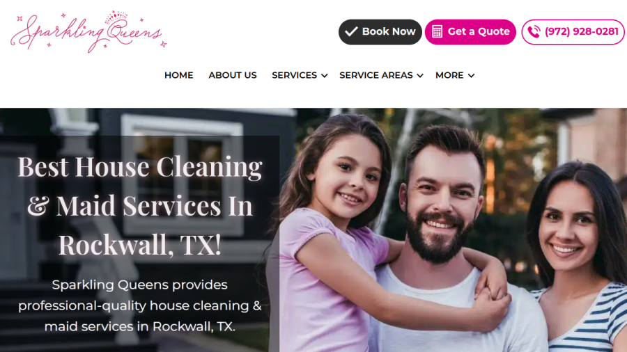 Sparkling Queens Texas website screenshot