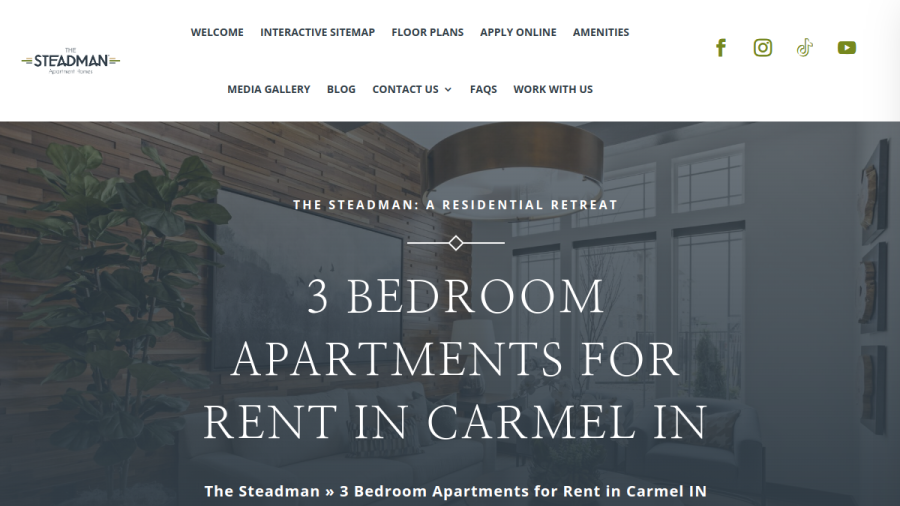 The Steadman Apartments website