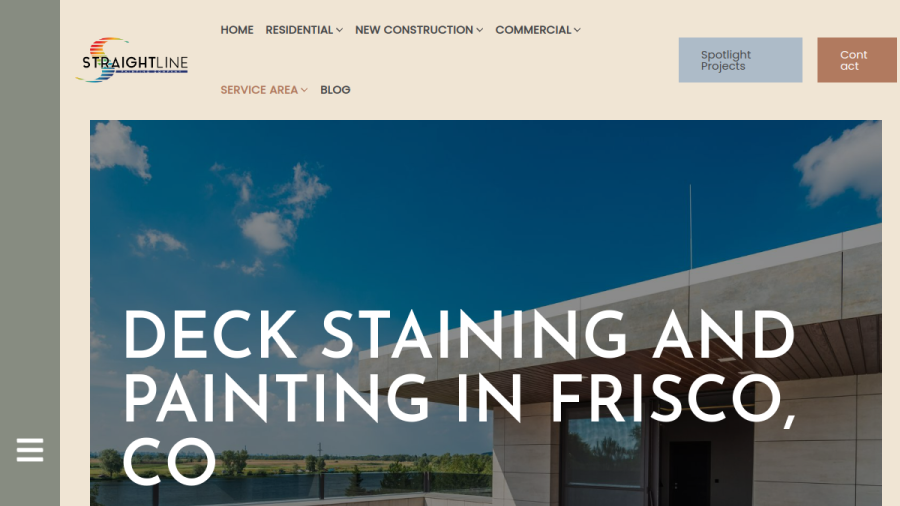Straightline Painting website
