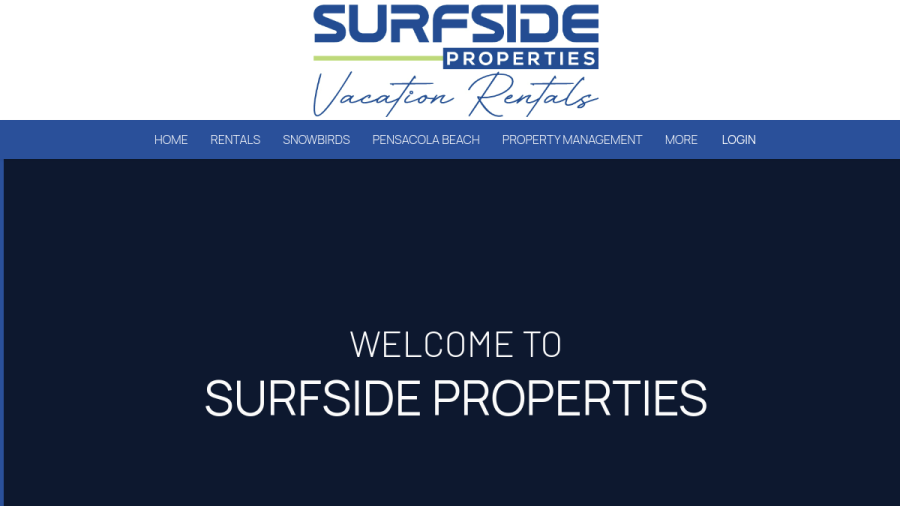 Surfside Properties website