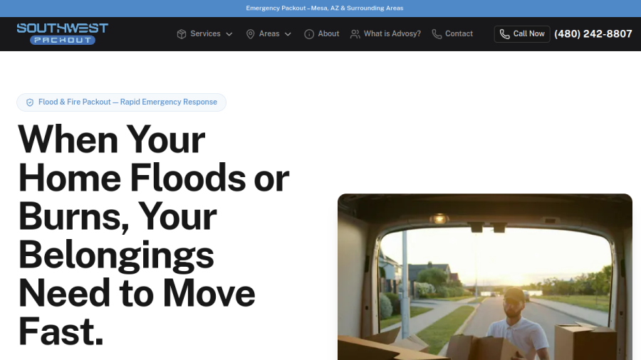 Southwest Packout website