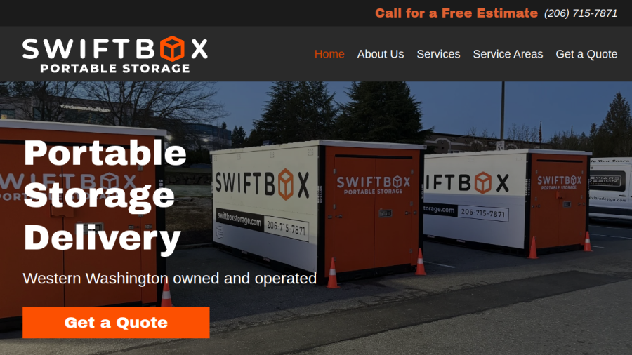 Swiftbox Portable Storage website