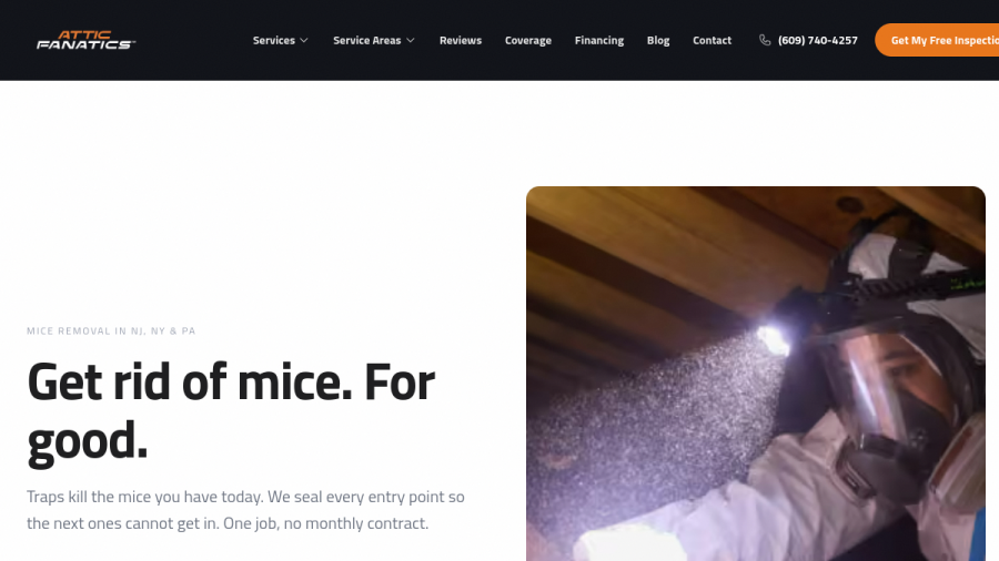 Attic Fanatics website