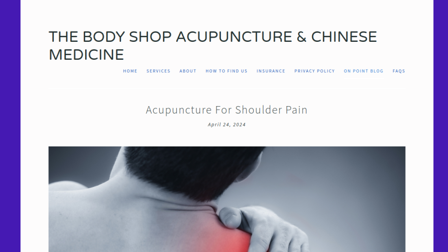 The Body Shop Acupuncture website