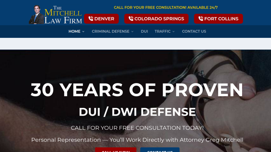 The Mitchell Law Firm website
