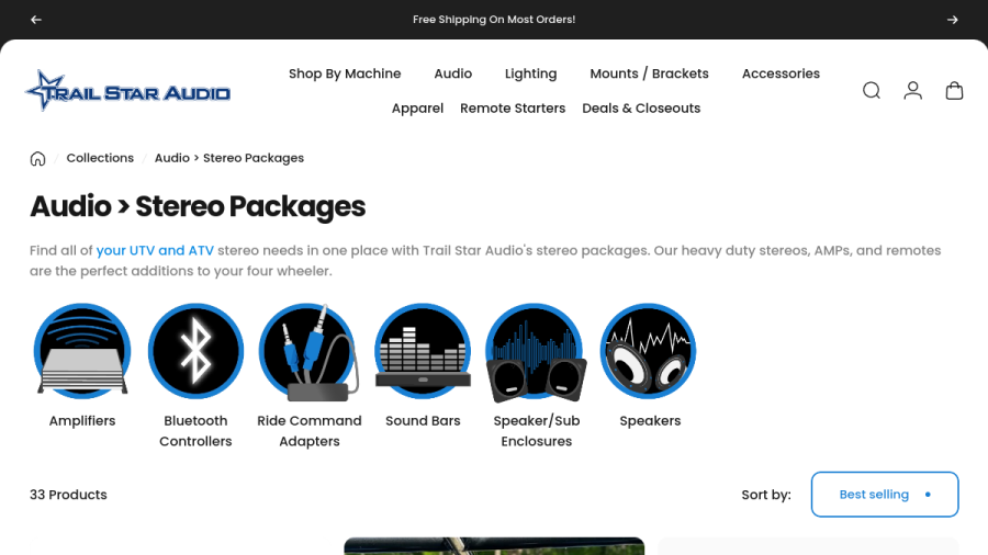 Trail Star Audio website