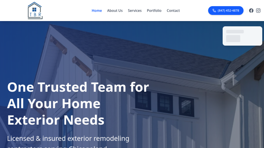 Two Brothers Restorations website preview