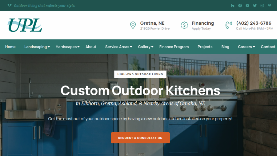 Urban Prairie Landesign website