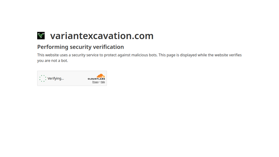 Variant Excavation website