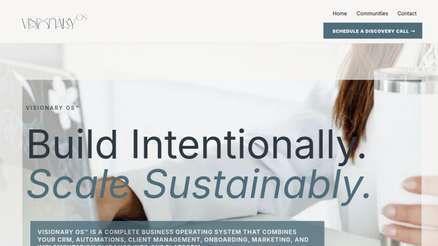 Visionary OS website