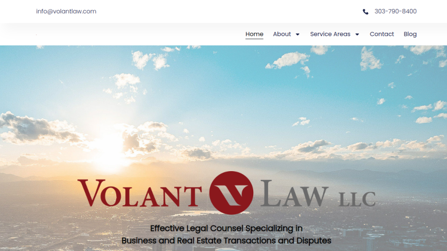 Volant Law LLC website