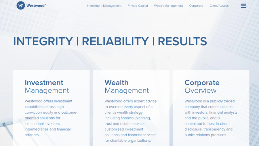 Westwood Holdings Group, Inc. website