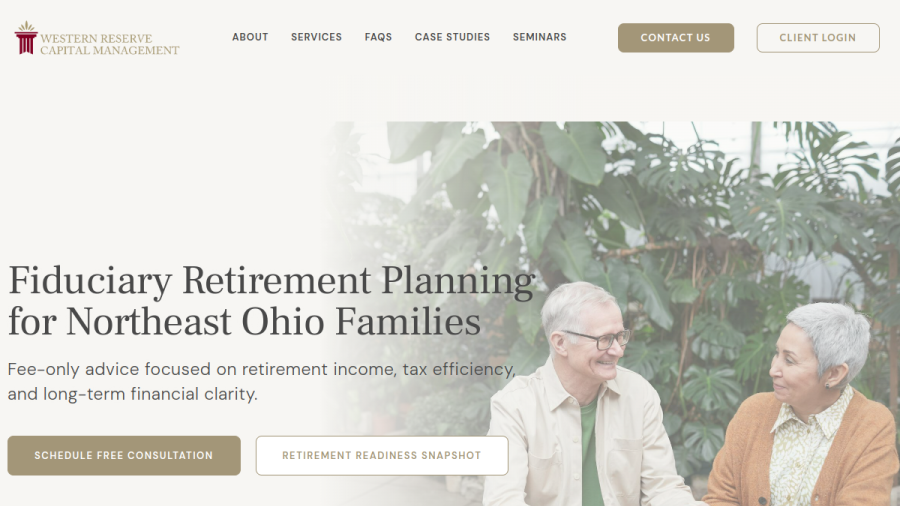 Screenshot of the Western Reserve Capital Management, LLC website