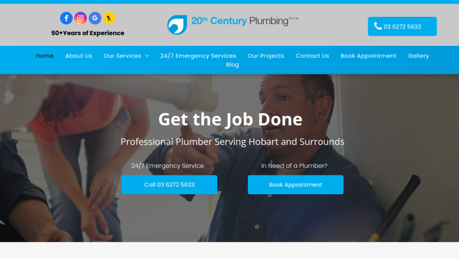 20th Century Plumbing website