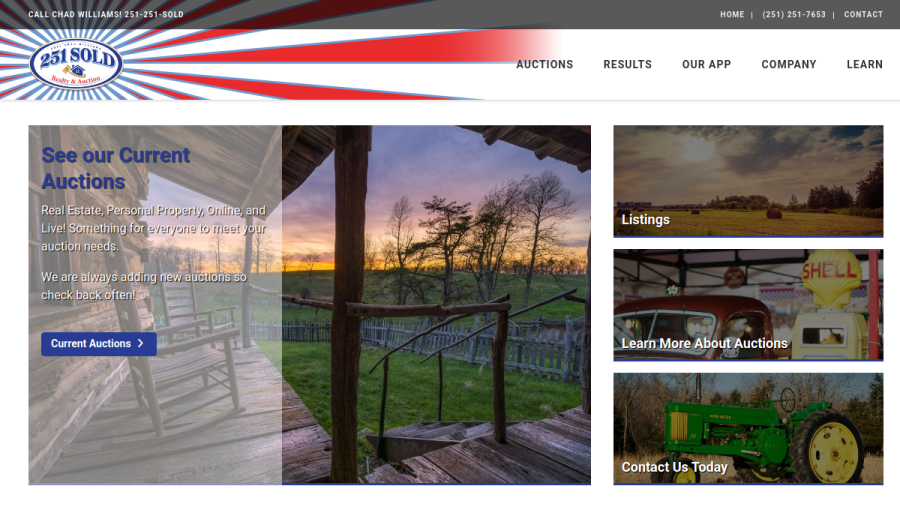 251SOLD Realty & Auction website
