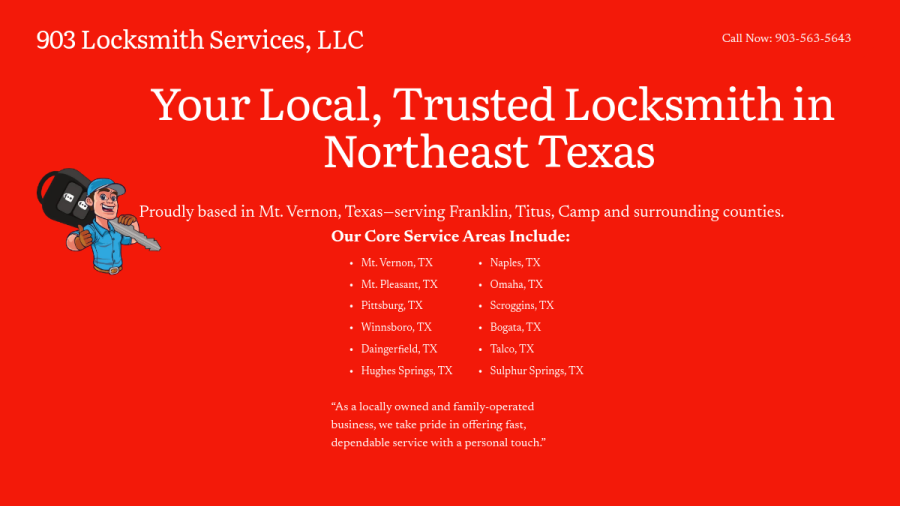 903 Locksmith Services website