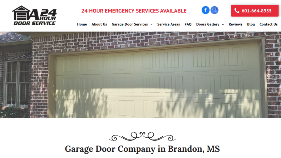 A 24 Hour Door Service website