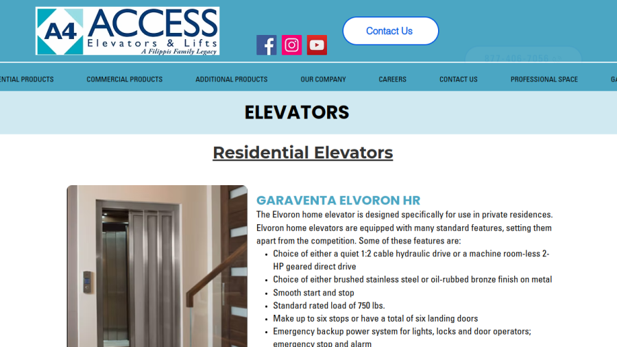 A4 Access website