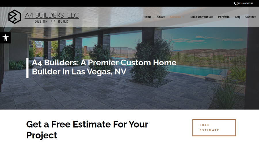 A4 Builders website