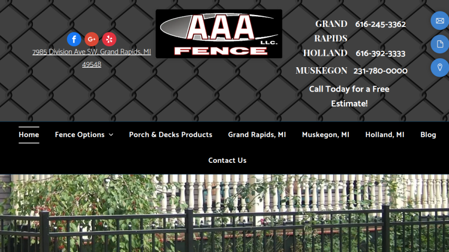 AAA Fence LLC website
