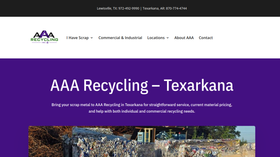 AAA Recycling, Inc. website