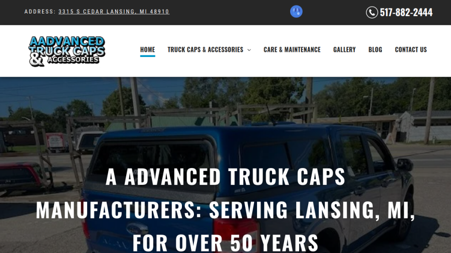A Advanced Truck Caps & Accessories website