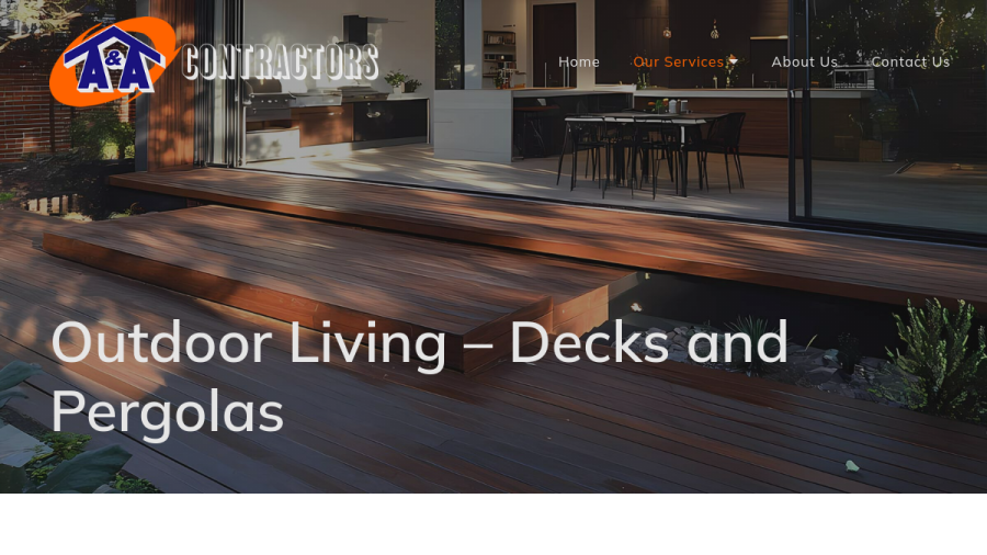A & A Contractors Pty Ltd website