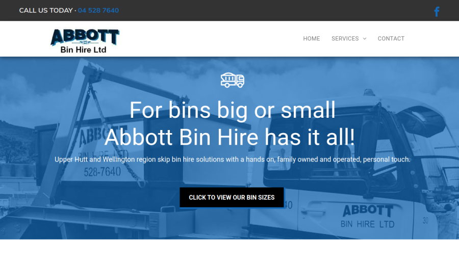 Abbott Bin Hire Limited website