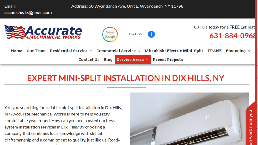 Accurate Mechanical Works inc website