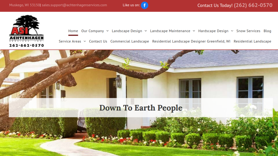 Screenshot of the ACHTENHAGEN SERVICES, INC website