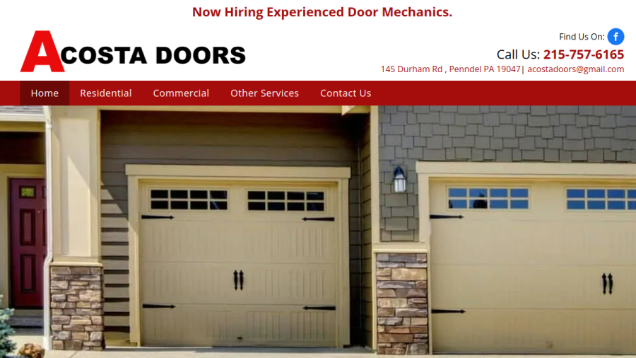 Acosta Doors website