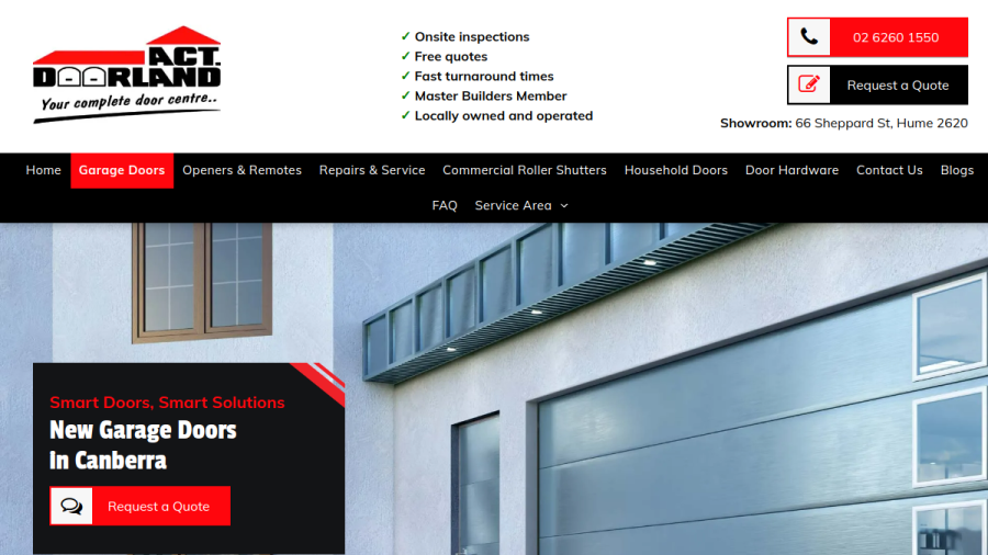 ACT Doorland website