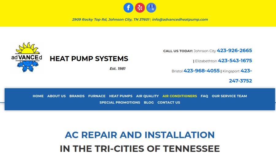 Advanced Heat Pump Systems website