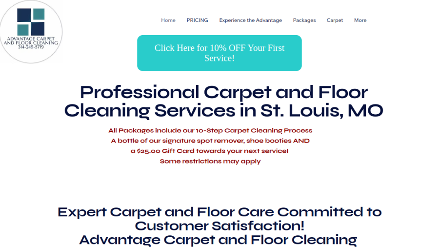 Advantage Carpet & Floor Cleaning St Louis, MO website