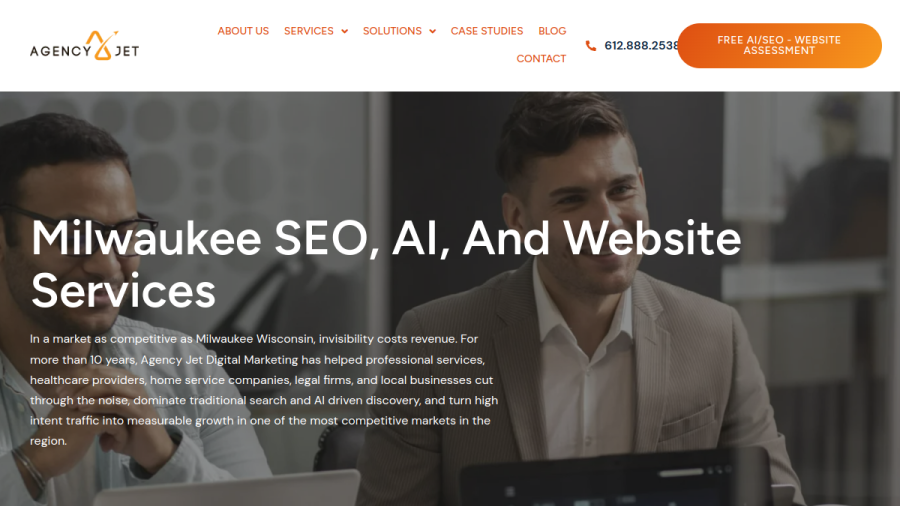 Screenshot of the Best SEO Company Milwaukee website