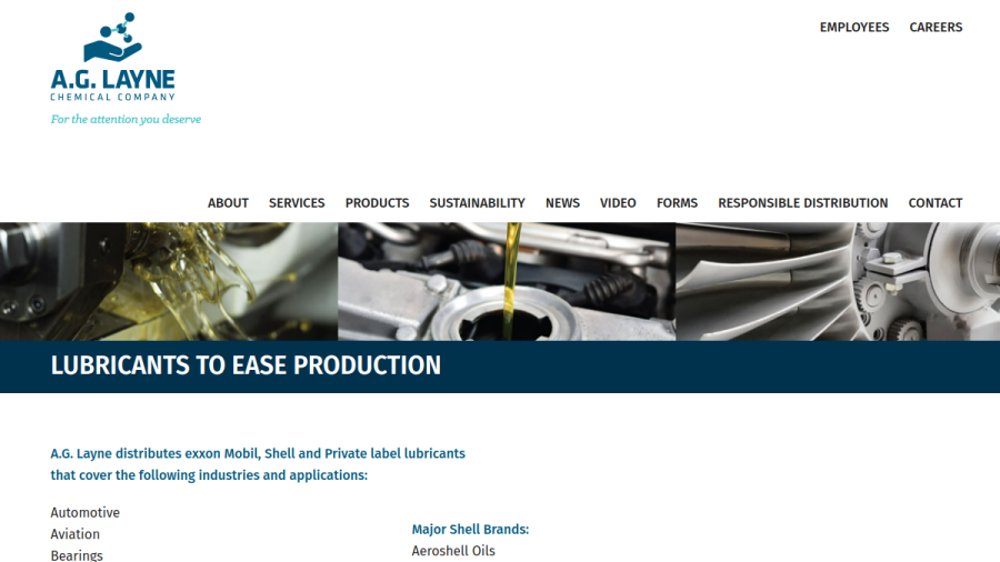 A.G. Layne, Inc. website