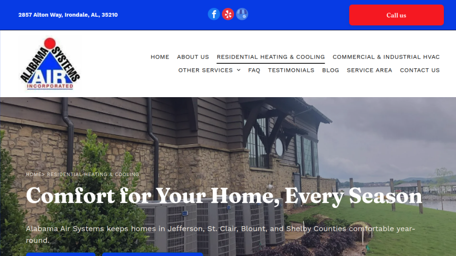 Alabama Air Systems website