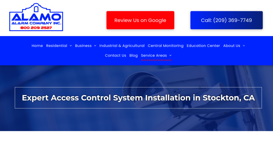 Alamo Alarm Company Inc website