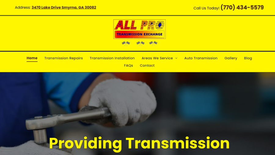 All Pro Transmission Exchange LLC website