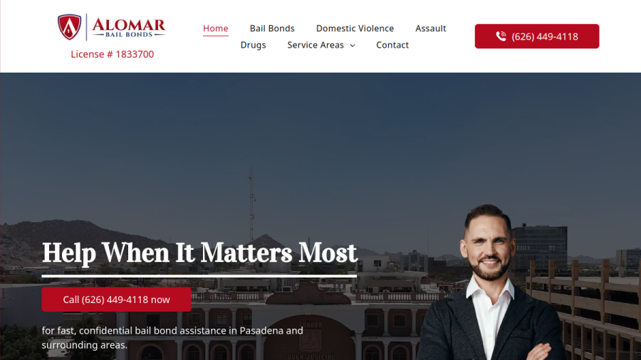 Alomar Bail Bonds website