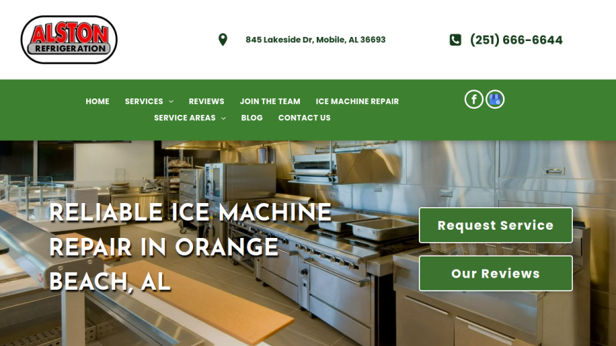 Alston Refrigeration Co, Inc website