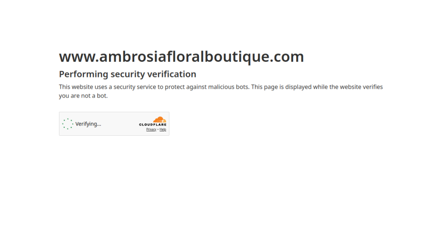 Ambrosia Floral Boutique & Flower Delivery website