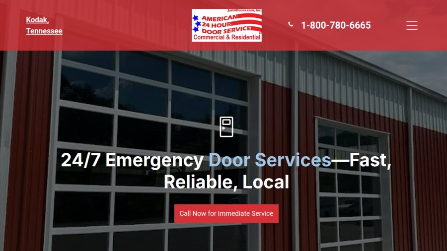 Screenshot of the A-24 Hour Door America website