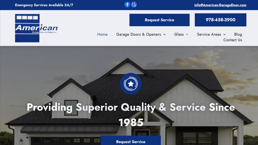 American Garage Door & Glass Inc website