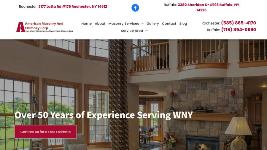 American Masonry & Chimney Corp website