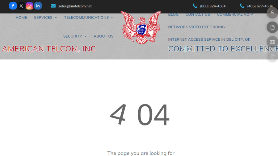 American Telcom Inc website