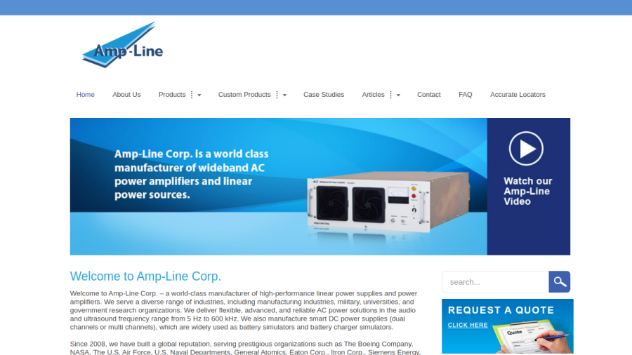 Screenshot of the Gpib Power Supply website